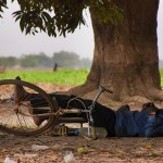 Sleeping man in Ouagadougou