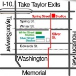 Map to Spring St and Winter St Galleries