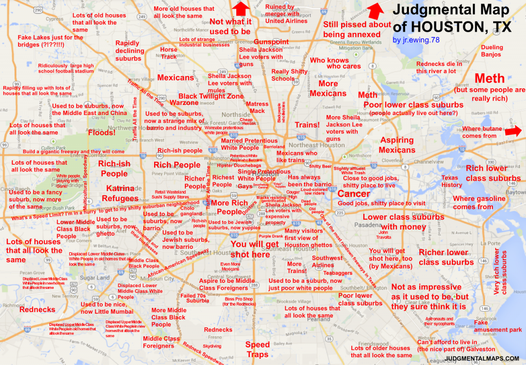 Judgemental Map of Houston